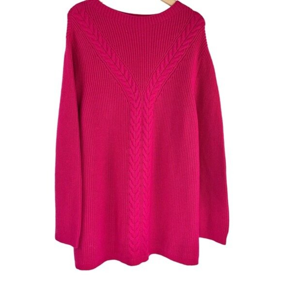 Talbots Pink Knit Pullover Sweater - Picture 2 of 5